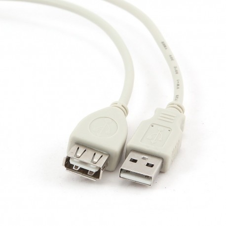 Кабель Gembird Cablexpert Кабель USB 2.0 Pro, AM/ BM, 0,75м, экран, 2 феррит.кольца, прозрачный CCF-USB2-AMBM-TR-0.75M